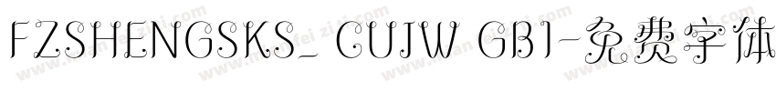 FZSHENGSKS_ CUJW GB1字体转换